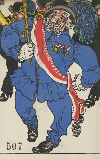 祭祀的颜色Fahnenweihe，1911年。 作者 莫里茨荣格