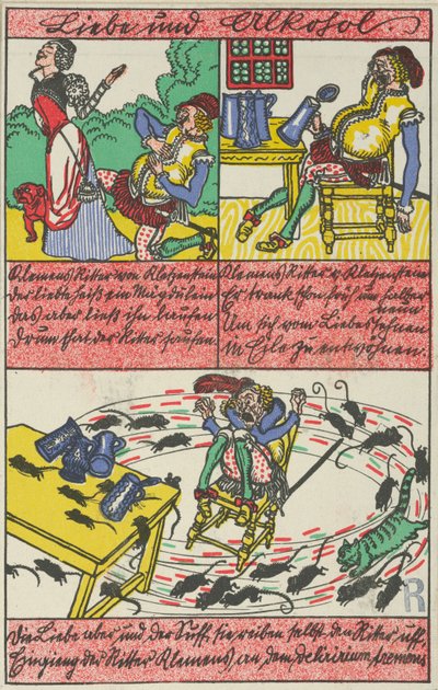 爱与酒精 Liebe und Alkohol, 1911年。 作者 莫里茨荣格
