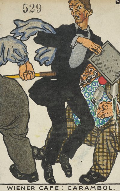 维也纳咖啡馆: Carabol 维纳咖啡馆: Carabol, 1911. 作者 莫里茨荣格
