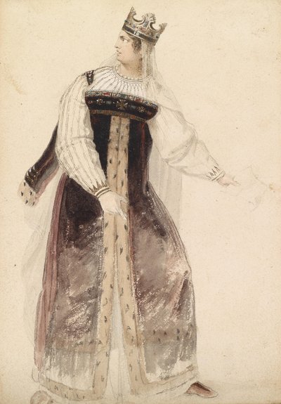 莫里茨-迈克尔-达芬格（Moritz Michael Daffinger） 苏菲-施罗德（Sophie Schröder）身着戏服 作者 莫里茨·迈克尔·达芬格