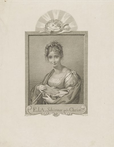 女演员弗雷德里克·席默（Friederike Schirmer）的画像，内伊·基督1785-1833年，c。 1830年。 作者 莫里兹·雷茨奇（Moritz Retzsch）
