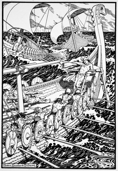 北方人的到来》，1913年。    作者 莫里斯·梅雷迪思·威廉姆斯