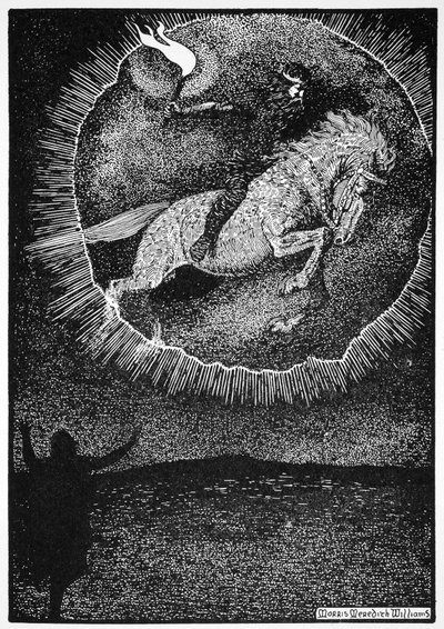 骑灰马的人的幻象》，1913年。   作者 莫里斯·梅雷迪思·威廉姆斯