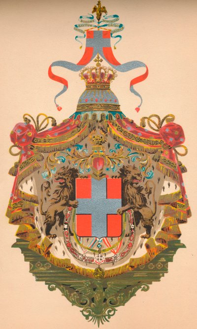 意大利王国的国徽，约1933年 作者 莫里斯公司怀特黑德