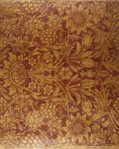 "向日葵 "墙纸（印刷、镀金和涂漆纸 作者 莫里斯公司