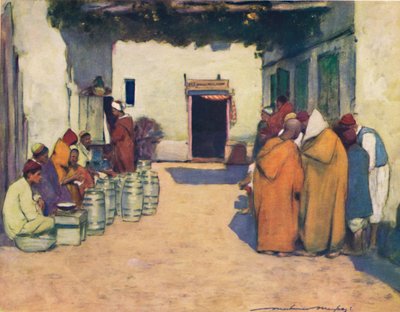 1903年的一个庭院 作者 莫蒂默·卢丁顿·门佩斯