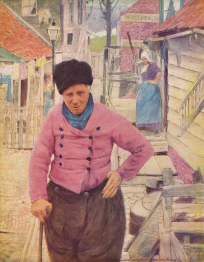一个荷兰渔夫》，1903年 作者 莫蒂默·卢丁顿·门佩斯