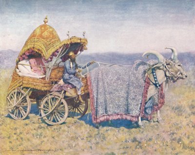 来自Bikanir的本地牛车》，1903年。   作者 莫蒂默·卢丁顿·门佩斯