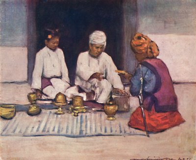 掸族酋长和他的妻子》，1903年 作者 莫蒂默·卢丁顿·门佩斯