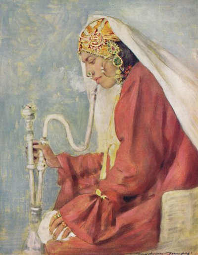 一个唱歌的女孩》，1903年 作者 莫蒂默·卢丁顿·门佩斯
