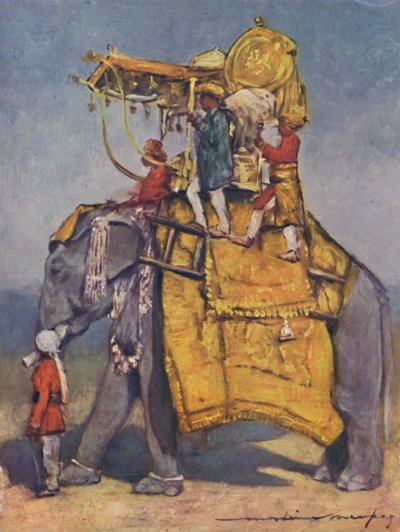 一头国家大象的所有装束》，1903年 作者 莫蒂默·卢丁顿·门佩斯