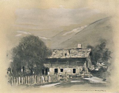 卢塞恩附近的小木屋》，1903年 作者 莫蒂默·卢丁顿·门佩斯