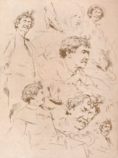 肖像研究》，约1880年，1904年 作者 莫蒂默·卢丁顿·门佩斯