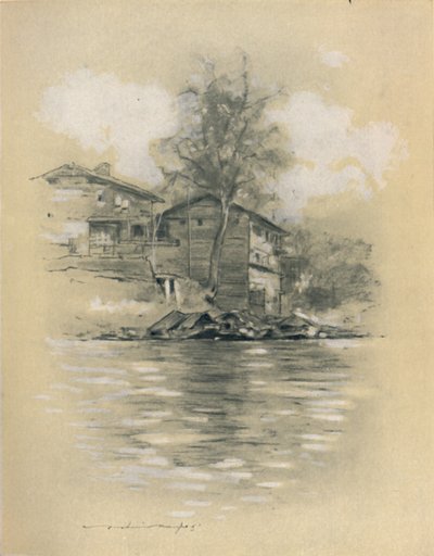 1903年在斯利那加的河上住宅 作者 莫蒂默·卢丁顿·门佩斯