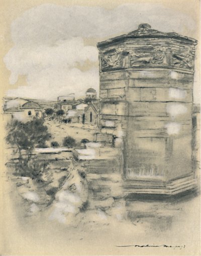 风之塔，雅典》，1903年 作者 莫蒂默·卢丁顿·门佩斯