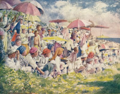 观看赛船》，1903年 作者 莫蒂默·卢丁顿·门佩斯