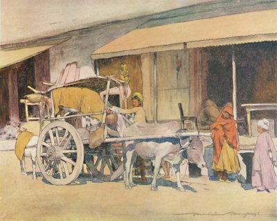 布洛克推车，阿杰米尔（Ajmere），1905年 作者 Mortimer Ludington Menpes
