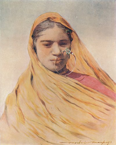 一位土生新娘，1905年 作者 Mortimer Ludington Menpes