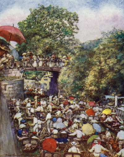 Boulters Lock，阿斯科特星期天 作者 Mortimer Ludington Menpes