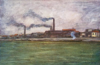 工厂烟囱 作者 Mortimer Ludington Menpes