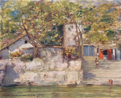 1905年在阿格拉的河阶上 作者 Mortimer Ludington Menpes