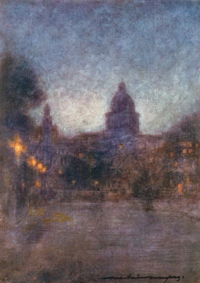 夜晚里的巴黎 作者 Mortimer Ludington Menpes
