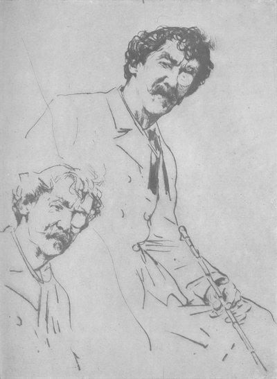 肖像研究，c1880，1904年 作者 Mortimer Ludington Menpes