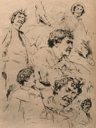 詹姆斯·麦克尼尔·惠斯勒研究，约1886年。 1903年 作者 Mortimer Ludington Menpes