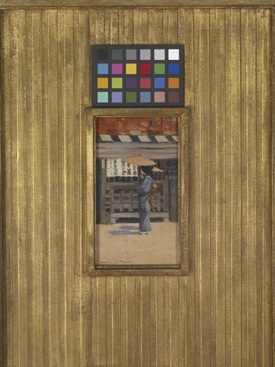 阳伞（木板油画） 作者 Mortimer Ludington Menpes