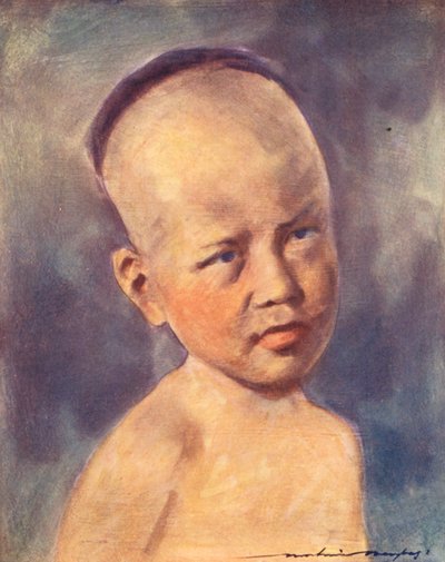 世界儿童：缅甸，一个婴儿（彩色印刷版） 作者 Mortimer Ludington Menpes
