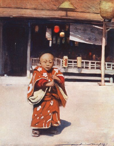 世界儿童：日语，《家庭之花》（彩色印刷版） 作者 Mortimer Ludington Menpes
