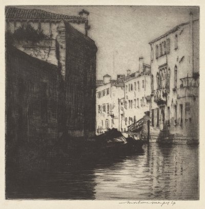 威尼斯后运河 作者 Mortimer Menpes