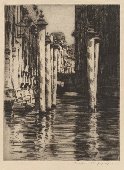 威尼斯窄运河 作者 Mortimer Menpes