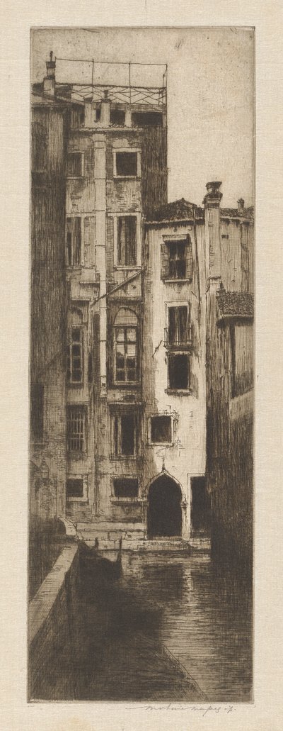 返回运河 作者 Mortimer Menpes