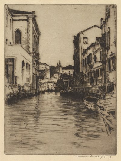 卢西亚诺桥，大运河 作者 Mortimer Menpes