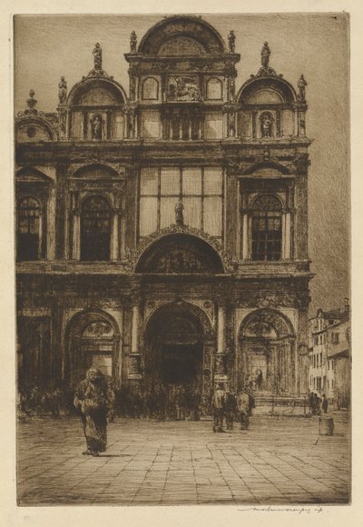 威尼斯圣马可学校校徽 作者 Mortimer Menpes