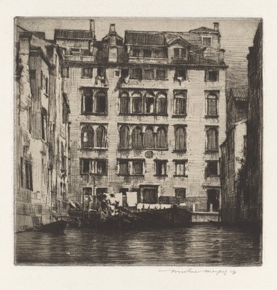 装载驳船 作者 Mortimer Menpes