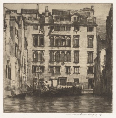 装载驳船 作者 Mortimer Menpes