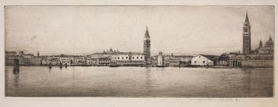 圣马可盆地，威尼斯，1910年。 作者 Mortimer Menpes