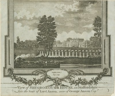 舒格伯勒大厅：雕刻，nd [？1760年代] 作者 摩西·格里菲思（Moses Griffiths）