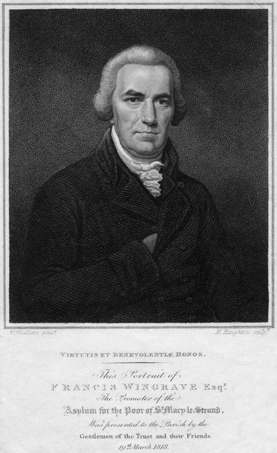 弗朗西斯·温格雷夫（Francis Wingrave）c1789-1823，1818年。 作者 摩西·霍顿