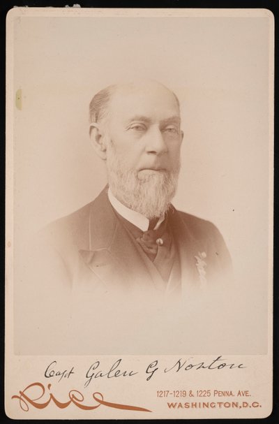 盖伦-G.诺顿上尉的肖像，1891年。 作者 Moses P. Rice