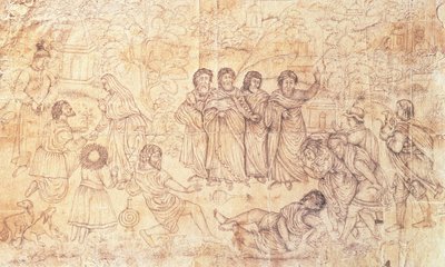 亚拿尼亚的死，约1650年至1680年 作者 莫卧儿学校