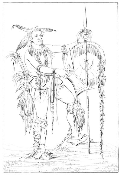Sac或Fox勇敢者，密西西比州上洛克岛，1841年。 作者 迈尔斯公司