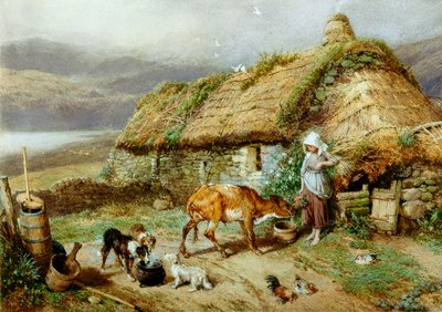 高地双胞胎（bc和wc在纸上） 作者 Myles Birket Foster