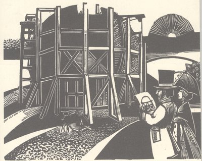 砖块月球空间站概念，1869年。 作者 NASA图片