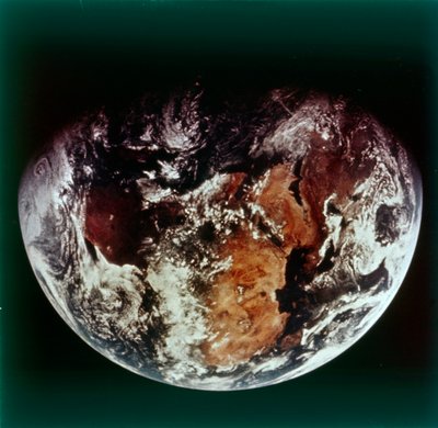 来自太空的地球--非洲，约1980年代。   作者 NASA图片