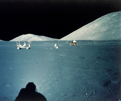 月球着陆点，阿波罗17号任务，1972年12月。 作者 NASA图片