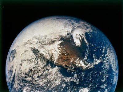 1972年4月16日，从阿波罗16号拍摄的北美洲和中美洲。 作者 NASA图片