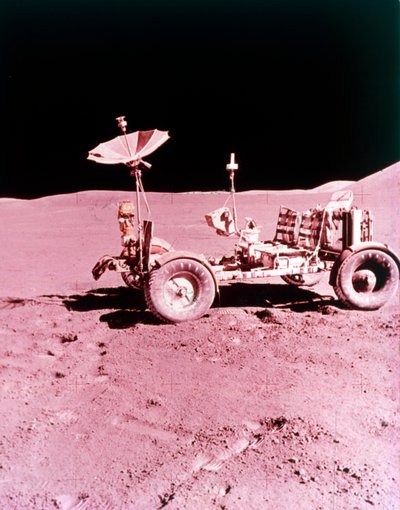 第一个月球巡回飞行器，阿波罗15号，1971年7月。 作者 NASA图片